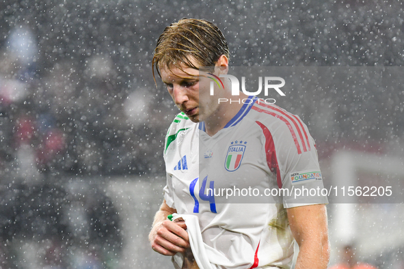 Marco Brescianini during Israel vs Italy: matchday 2 of UEFA Nations League 2024-2025, in Budapest, Hungary, on September 9, 2024, at Bozsik...