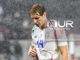 Marco Brescianini during Israel vs Italy: matchday 2 of UEFA Nations League 2024-2025, in Budapest, Hungary, on September 9, 2024, at Bozsik...