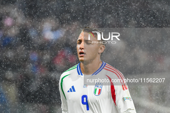 Mateo Retegui during Israel vs Italy: matchday 2 of UEFA Nations League 2024-2025, at Bozsik Arena in Budapest, Hungary, on September 9, 202...