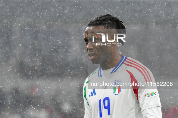 Destiny Udogie during Israel vs Italy: matchday 2 of UEFA Nations League 2024-2025, in Budapest, Hungary, on September 9, 2024, at Bozsik Ar...