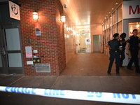 A 57-year-old woman is shot in the head and killed inside 44 Market Street in Manhattan, New York, United States, on September 9, 2024. At a...