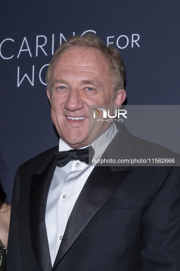 Francois-Henri Pinault attends Kering's 3rd Annual Caring for Women Dinner at The Pool in New York, USA, on September 9, 2024. 