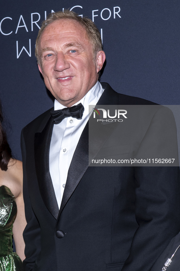 Francois-Henri Pinault attends Kering's 3rd Annual Caring for Women Dinner at The Pool in New York, USA, on September 9, 2024. 