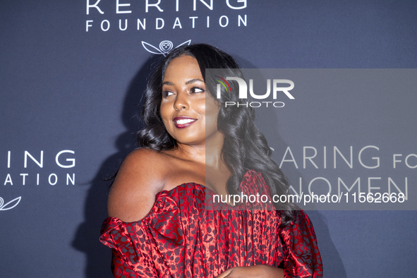 Adrienne Warren attends Kering's 3rd Annual Caring for Women Dinner at The Pool in New York, USA, on September 9, 2024. 