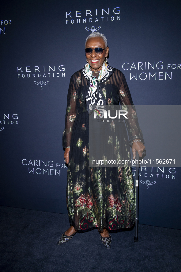 Bethann Hardison attends Kering's 3rd Annual Caring for Women Dinner at The Pool in New York, USA, on September 09, 2024. 