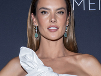 Alessandra Ambrosio attends Kering's 3rd Annual Caring for Women Dinner at The Pool in New York, USA, on September 9, 2024. (