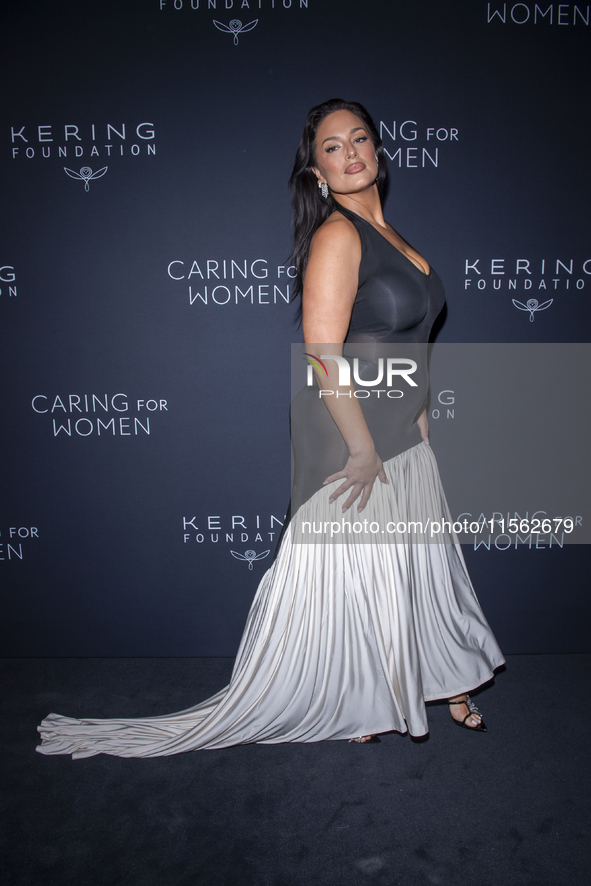 Ashley Graham attends Kering's 3rd Annual Caring for Women Dinner at The Pool in New York, New York, USA, on September 9, 2024. 