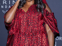 Adrienne Warren attends Kering's 3rd Annual Caring for Women Dinner at The Pool in New York, USA, on September 9, 2024. (