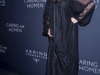 Linda Evangelista attends Kering's 3rd Annual Caring for Women Dinner at The Pool in New York, USA, on September 9, 2024. (