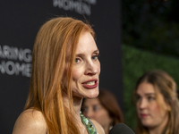 Jessica Chastain attends Kering's 3rd Annual Caring for Women Dinner at The Pool in New York, USA, on September 9, 2024. (