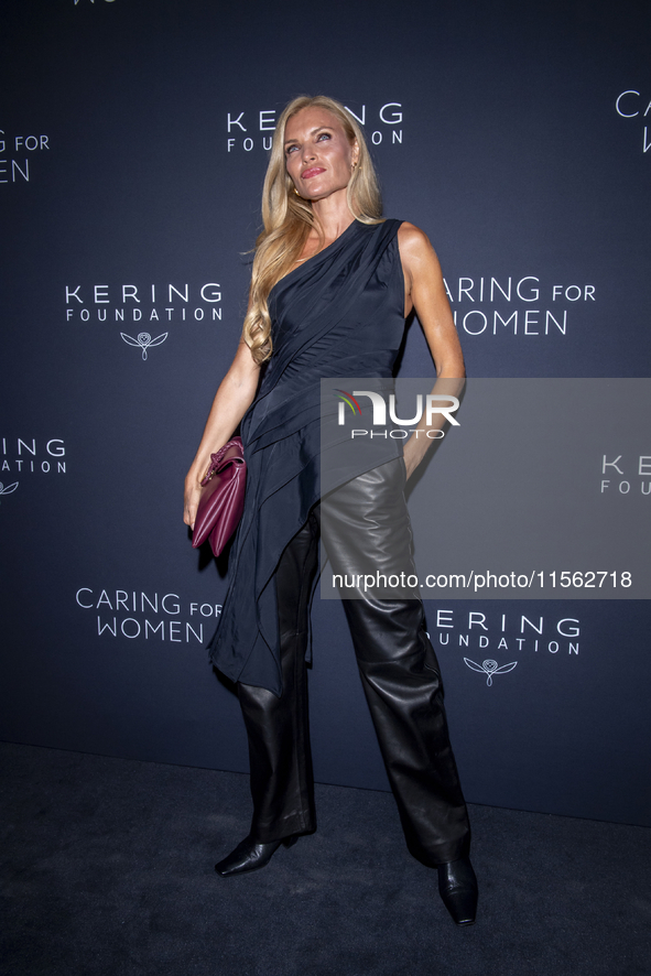 Esther Canadas attends Kering's 3rd Annual Caring for Women Dinner at The Pool in New York, USA, on September 9, 2024. 