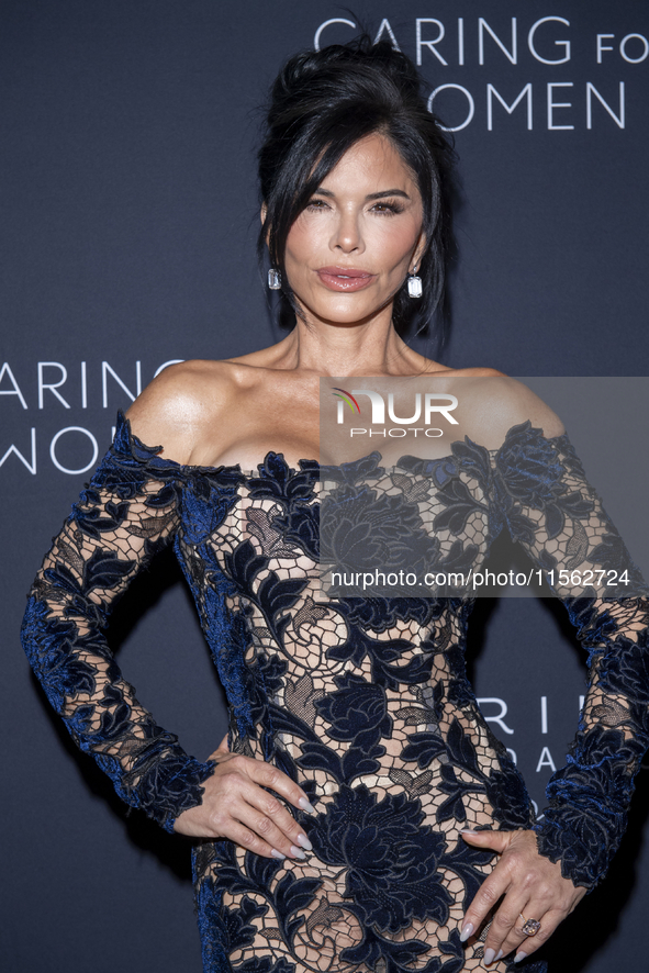 Lauren Sanchez attends Kering's 3rd Annual Caring for Women Dinner at The Pool in New York, USA, on September 9, 2024. 