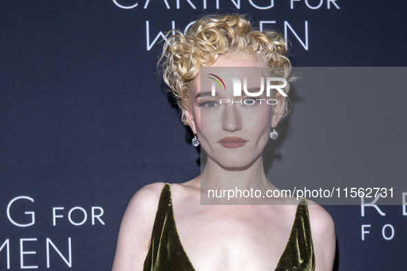 Julia Garner attends Kering's 3rd Annual Caring for Women Dinner at The Pool in New York, New York, USA, on September 9, 2024. 