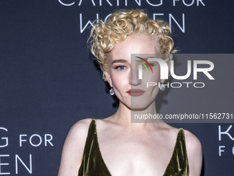 Julia Garner attends Kering's 3rd Annual Caring for Women Dinner at The Pool in New York, New York, USA, on September 9, 2024. (