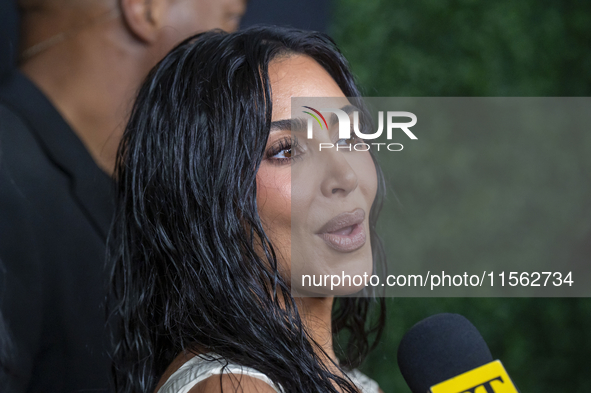 Kim Kardashian attends Kering's 3rd Annual Caring for Women Dinner at The Pool in New York, New York, USA, on September 09, 2024. 