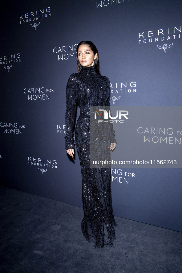 Camila Alves attends Kering's 3rd Annual Caring for Women Dinner at The Pool in New York, New York, USA, on September 9, 2024. 