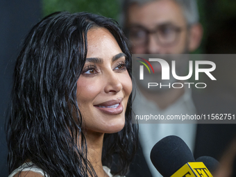 Kim Kardashian attends Kering's 3rd Annual Caring for Women Dinner at The Pool in New York, New York, USA, on September 09, 2024. (