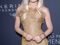 Donatella Versace attends Kering's 3rd Annual Caring for Women Dinner at The Pool in New York, USA, on September 9, 2024. (