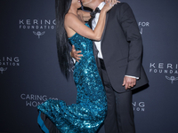 Katy Perry and Orlando Bloom attend Kering's 3rd Annual Caring for Women Dinner at The Pool in New York, New York, USA, on September 9, 2024...