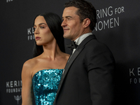 Katy Perry and Orlando Bloom attend Kering's 3rd Annual Caring for Women Dinner at The Pool in New York, New York, USA, on September 9, 2024...