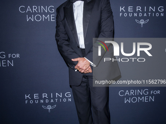 Orlando Bloom attends Kering's 3rd Annual Caring for Women Dinner at The Pool in New York, USA, on September 9, 2024. (