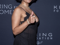 Raye attends Kering's 3rd Annual Caring for Women Dinner at The Pool in New York, New York, USA, on September 09, 2024. (