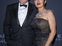 Francois-Henri Pinault and Salma Hayek attend Kering's 3rd Annual Caring for Women Dinner at The Pool in New York, New York, USA, on Septemb...