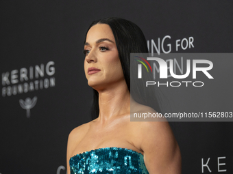 Katy Perry attends Kering's 3rd Annual Caring for Women Dinner at The Pool in New York, USA, on September 9, 2024. (