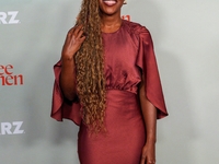 DeWanda Wise, who portrays Sloane in the STARZ drama ''Three Women,'' attends the red carpet event at The Times Center for the series' New Y...