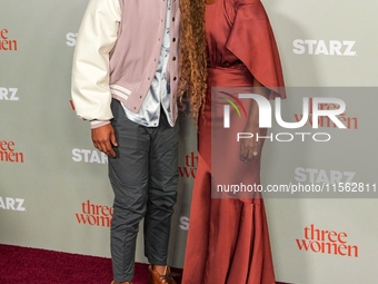 DeWanda Wise, who portrays Sloane in the STARZ drama ''Three Women,'' attends the red carpet event at The Times Center for the series' New Y...