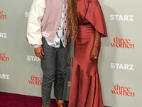 DeWanda Wise, who portrays Sloane in the STARZ drama ''Three Women,'' attends the red carpet event at The Times Center for the series' New Y...