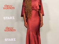 DeWanda Wise, who portrays Sloane in the STARZ drama ''Three Women,'' attends the red carpet event at The Times Center for the series' New Y...