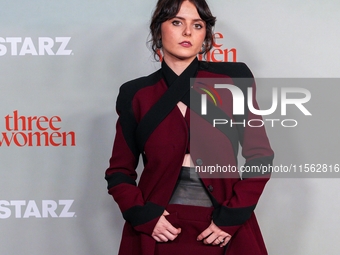 Gabrielle Creevy, who plays Maggie in the STARZ drama ''Three Women,'' attends the red carpet event for the show's New York premiere at The...