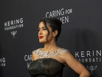 Salma Hayek attends Kering's 3rd Annual Caring for Women Dinner at The Pool in New York, USA, on September 9, 2024. (