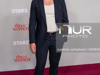 Jason Ralph attends the red carpet event for the New York premiere of the STARZ drama ''Three Women'' at The Times Center in New York, USA,...