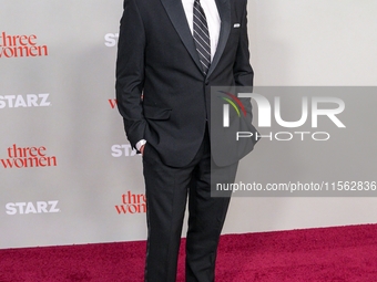 John Patrick Amerdori, who plays Jack, attends the red carpet event celebrating the New York premiere of 'Three Women' at The Times Center i...