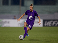 Laura Deloose of Anderlecht is in action during the UEFA Women's Champions League First qualifying round, Semi-finals CP-Group 4 soccer matc...