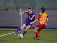 Laura Deloose of Anderlecht is in action during the UEFA Women's Champions League First qualifying round, Semi-finals CP-Group 4 soccer matc...