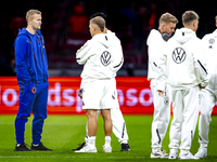 Netherlands defender Matthijs de Ligt plays during the match between the Netherlands and Germany at the Johan Cruijff ArenA for the UEFA Nat...