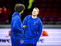 Netherlands defender Matthijs de Ligt plays during the match between the Netherlands and Germany at the Johan Cruijff ArenA for the UEFA Nat...