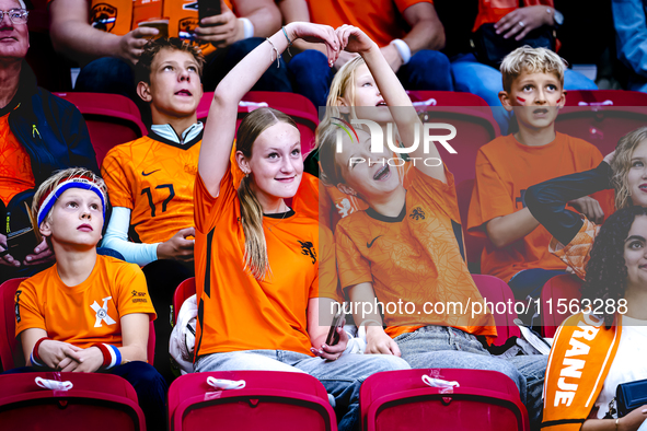 Supporters of the Netherlands during the match between the Netherlands and Germany at the Johan Cruijff ArenA for the UEFA Nations League, L...