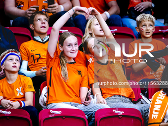 Supporters of the Netherlands during the match between the Netherlands and Germany at the Johan Cruijff ArenA for the UEFA Nations League, L...