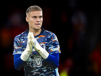 Netherlands goalkeeper Bart Verbruggen during the match between the Netherlands and Germany at the Johan Cruijff ArenA for the UEFA Nations...