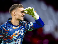 Netherlands goalkeeper Bart Verbruggen during the match between the Netherlands and Germany at the Johan Cruijff ArenA for the UEFA Nations...