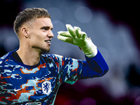 Netherlands goalkeeper Bart Verbruggen during the match between the Netherlands and Germany at the Johan Cruijff ArenA for the UEFA Nations...