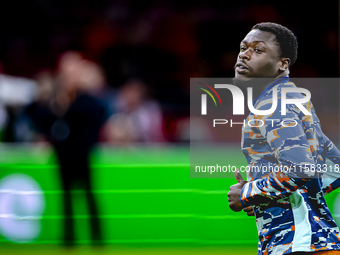 Netherlands forward Brian Brobbey plays during the match between the Netherlands and Germany at the Johan Cruijff ArenA for the UEFA Nations...