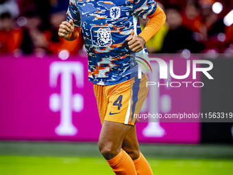 Netherlands defender Virgil van Dijk during the match between the Netherlands and Germany at the Johan Cruijff ArenA for the UEFA Nations Le...