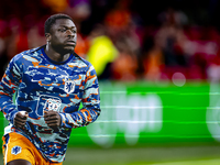 Netherlands forward Brian Brobbey plays during the match between the Netherlands and Germany at the Johan Cruijff ArenA for the UEFA Nations...