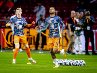 Netherlands forward Cody Gakpo and Netherlands midfielder Jerdy Schouten during the match between the Netherlands and Germany at the Johan C...