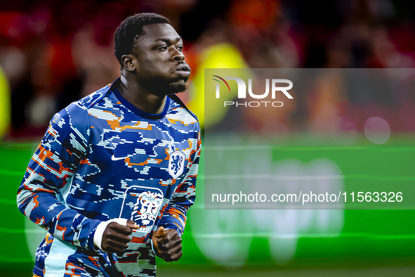 Netherlands forward Brian Brobbey plays during the match between the Netherlands and Germany at the Johan Cruijff ArenA for the UEFA Nations...